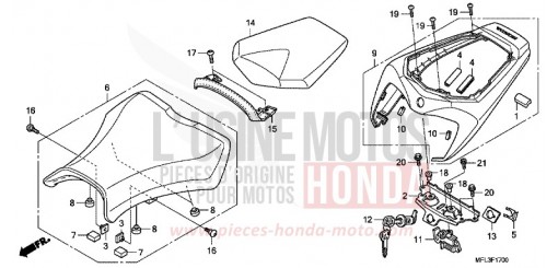 SIEGE CBR1000RR8 de 2008
